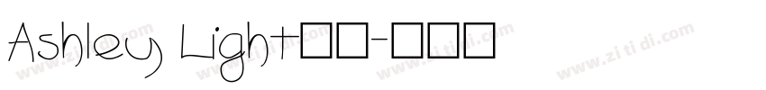 Ashley Light字体字体转换